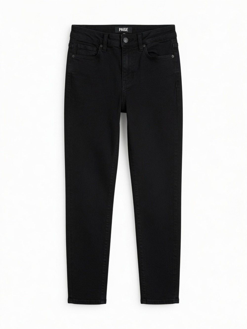 PAIGE Slim High-Rise Black Skinny Jeans
